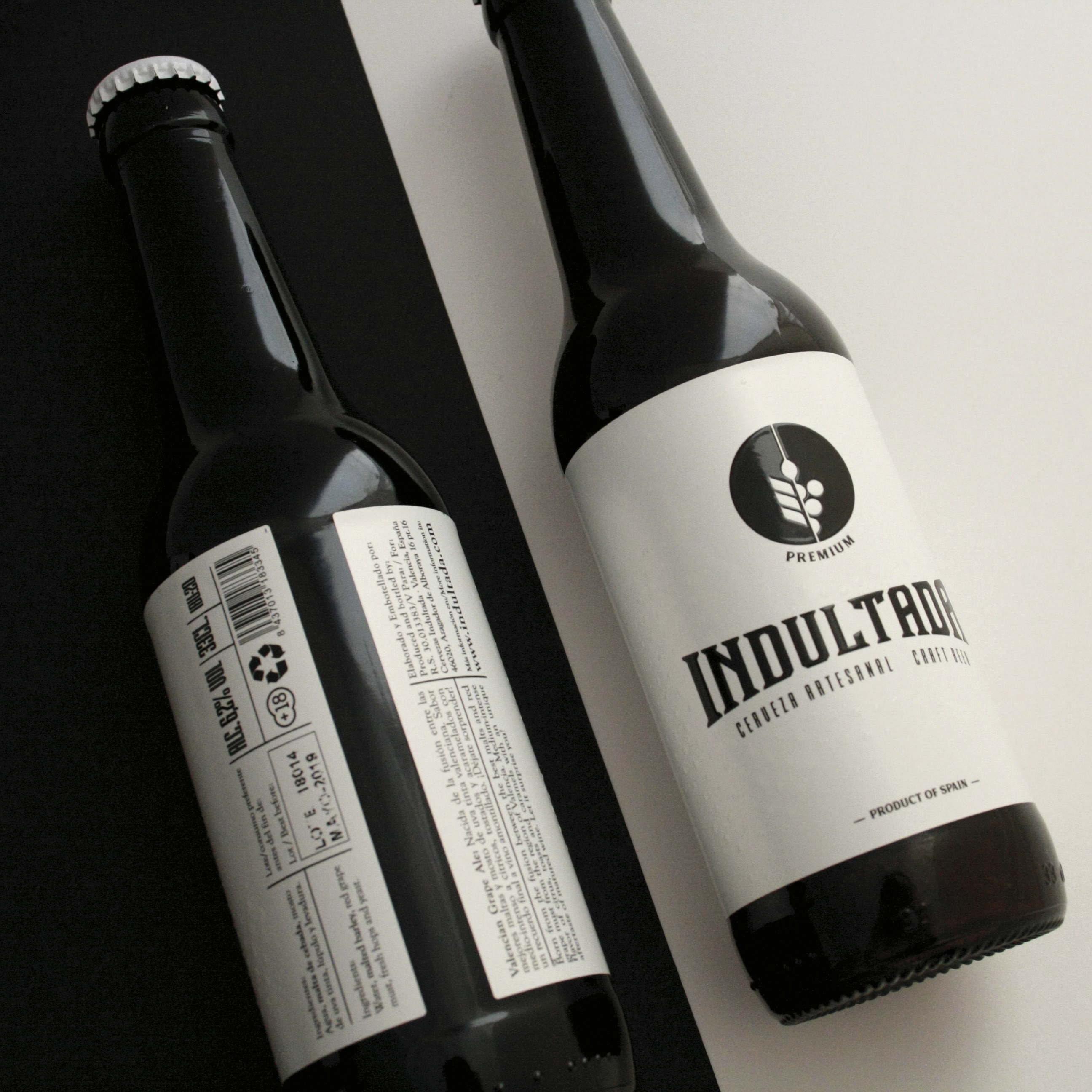Diseño etiqueta cerveza valencia españa